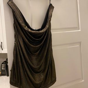 Charlotte Russe Gold Tube Top